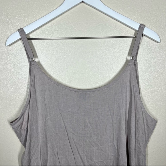 Torrid Womens Tan Taupe Spaghetti Strap VNeck Tank Top Adjustable Straps NWT - Picture 8 of 9